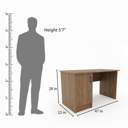 Student esk with easy-glide drawer computer table engineered Wood study table work from home desk.