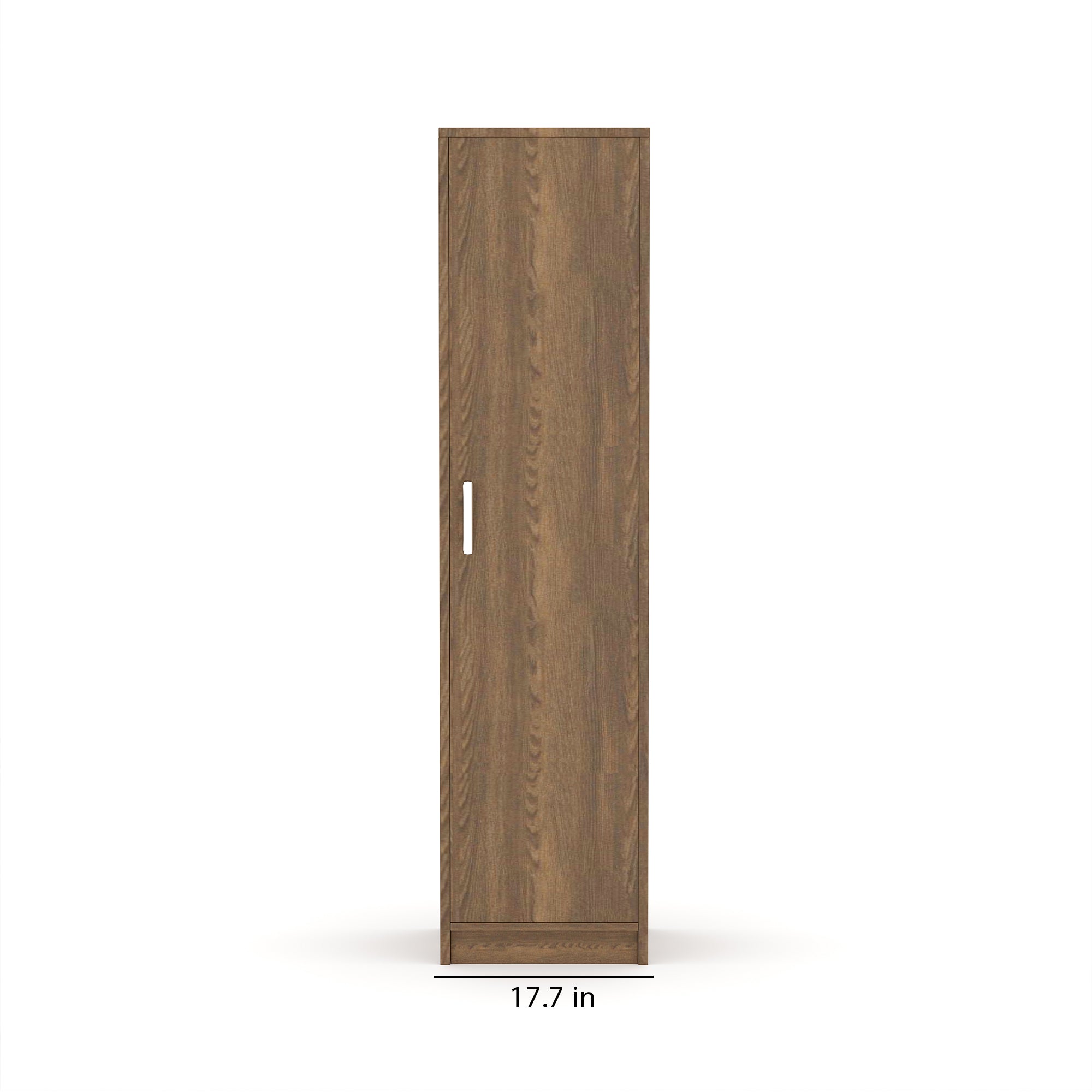 Single door amirah engineered wood strong sturdy spacious depth can hang coats