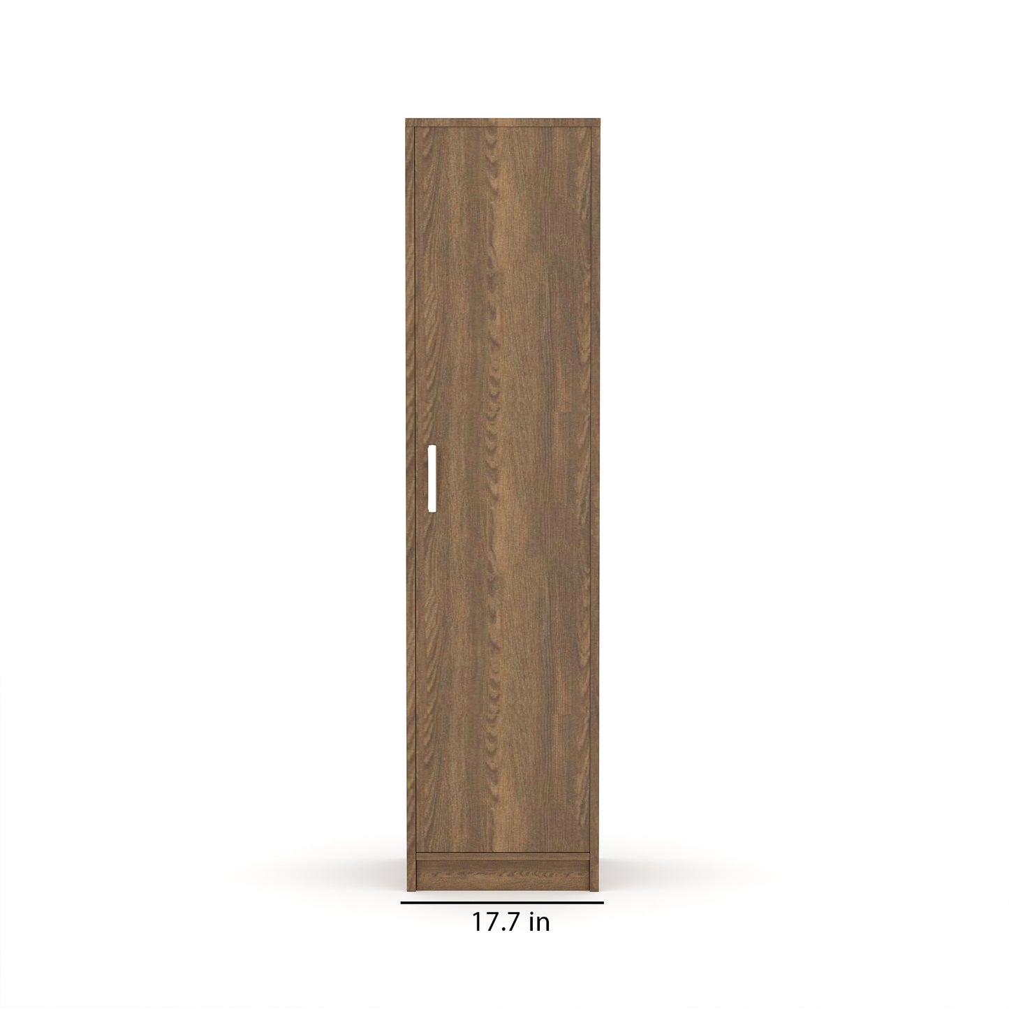 Single door amirah engineered wood strong sturdy spacious depth can hang coats