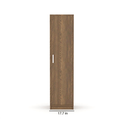 Single door amirah engineered wood strong sturdy spacious depth can hang coats