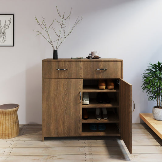 Engineered Wood Shoe Cabinet  With Sutter And Racks Multipurpose