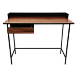 Slim Black | Walnut Metal Study Table