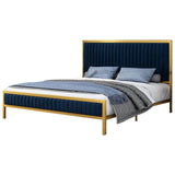 Metal Frame Bed In living Room with gold powder coated
