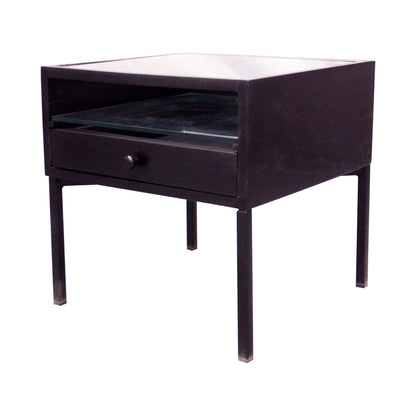 solid wood natural mango finish antique design bedside console table