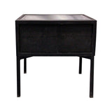 solid wood natural mango finish antique design bedside console table