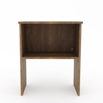 Engineered Wood Student Table For Small Spaces Teak Finish