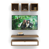 TV Entertainment Unit/ With Set Top Box Stand and Display Rack T.V Unit in particle board