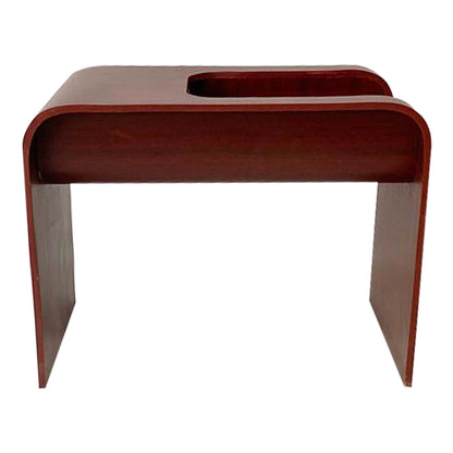 Side Table / End table Natural Teak , Red oak, black