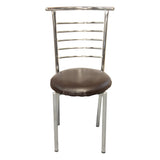 Wooden Chair Natural Colour Brass Shine