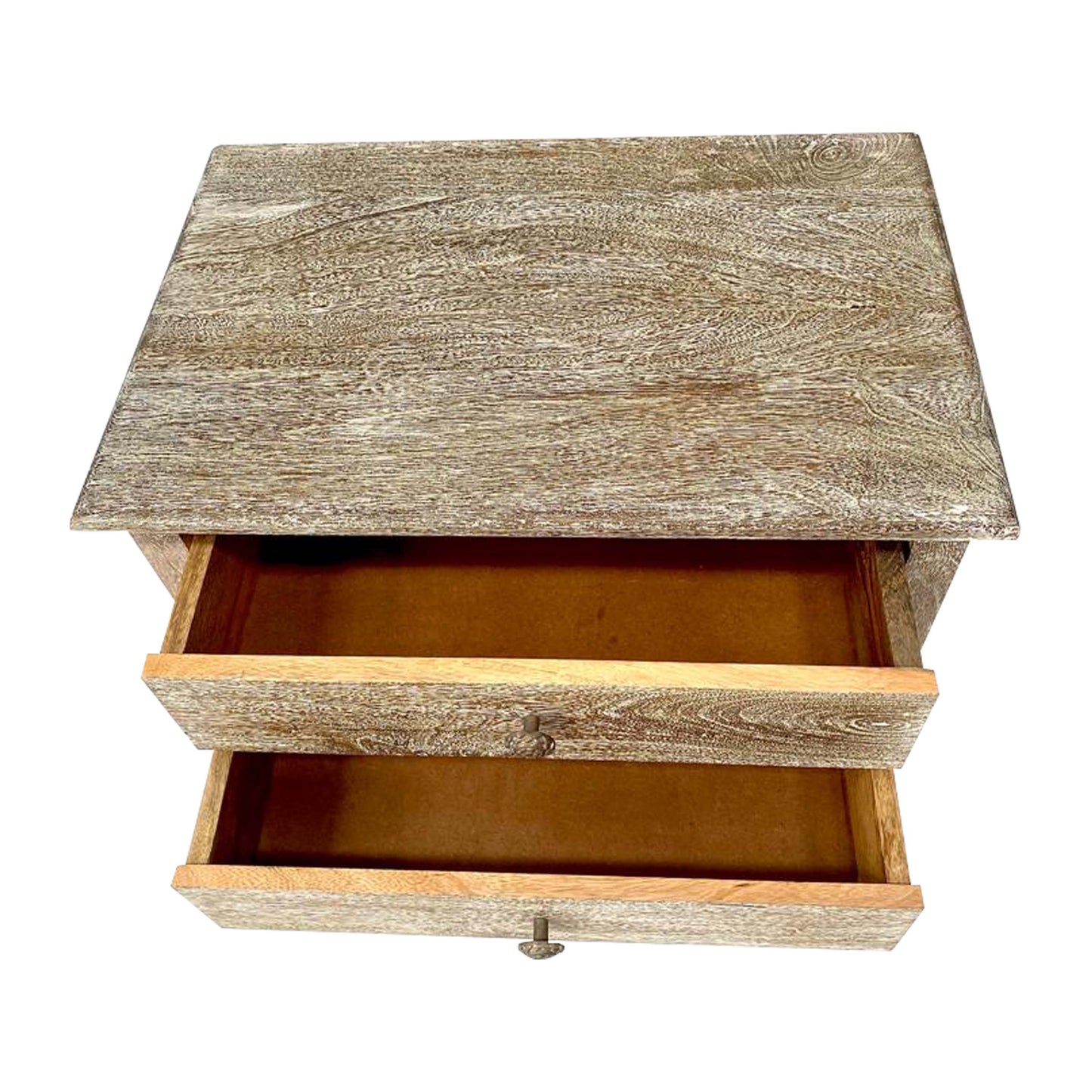 Side Table / Bed side Table in solid wood with Weathered Finish