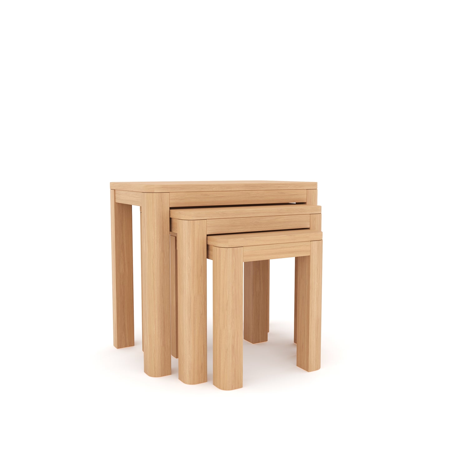 Nesting Side Table in Table end table Side table Color Natural oak