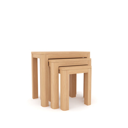 Nesting Side Table in Table end table Side table Color Natural oak