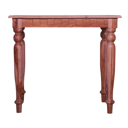 Sagwan wood Classic Study Table Rectangle Shape in Natural wood finish