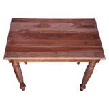 Sagwan wood Classic Study Table Rectangle Shape in Natural wood finish