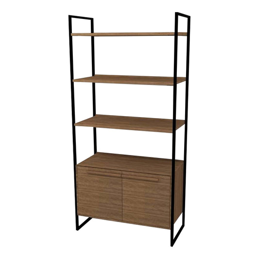 Modular Cabinet With Low Cupboards And Shelves