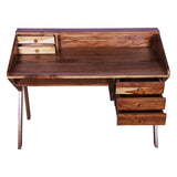 Shagwan Wood Dozier Study Desk Table for Home and Office Work Natural Finish