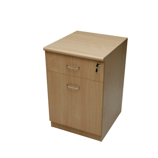 SRK Pedestal Storage Unit with 2 Drawers with Wheels with Key Lock Ideally Use for Home & Office