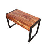 Sagwan vintage design hall 2 drawers and storage shelf console table study table weatherwood finish on wooden box