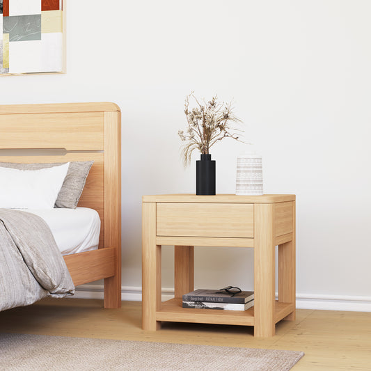 Natural oak Side table
