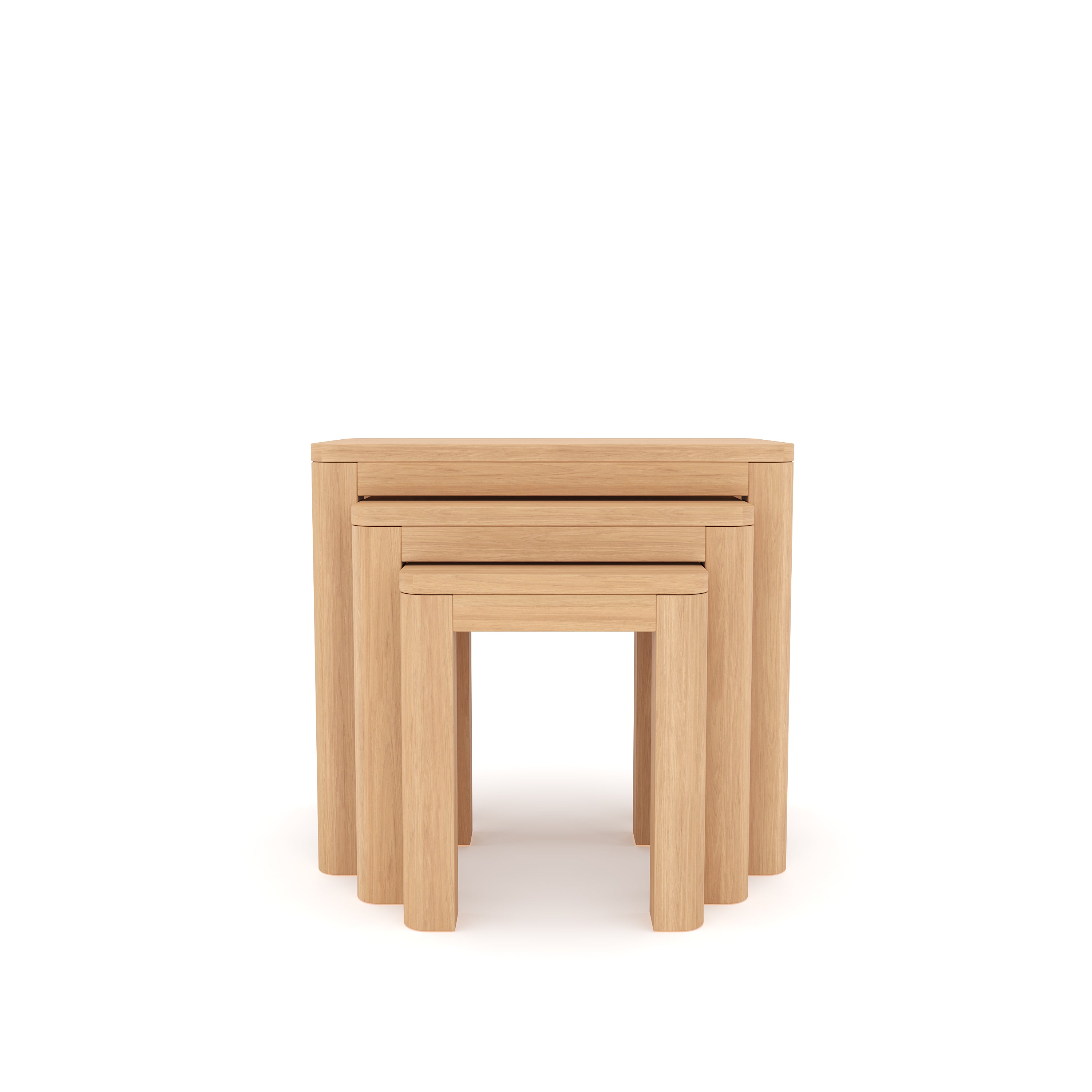 Nesting Side Table in Table end table Side table Color Natural oak
